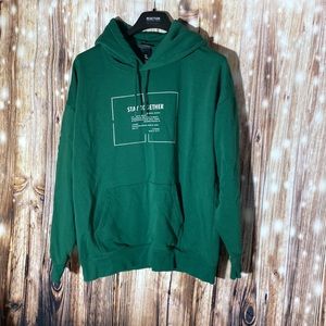 Hu0026M | Shirts | Hm Hoodie Sweatshirt Mens Green Pockets Pullover Large Stay  Together Relaxed | Poshmark
